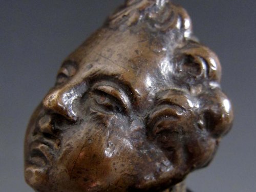 Sculpture  - A bronze bust of a cherub, Venice, early XVIIth century