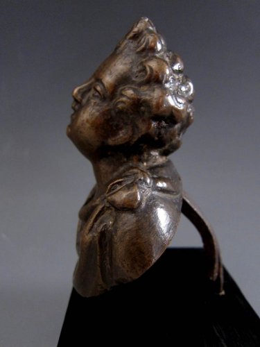 XVIIe siècle - Buste en bronze de chérubin, Venise début du XVIIe siècle