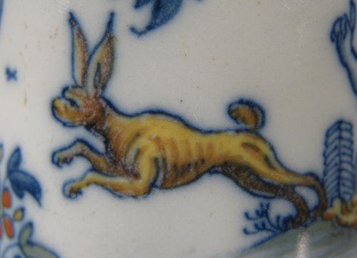 Pot en faïence à décor de Chinoiseries, Alcora 1735-60 - Galerie Noël Ribes