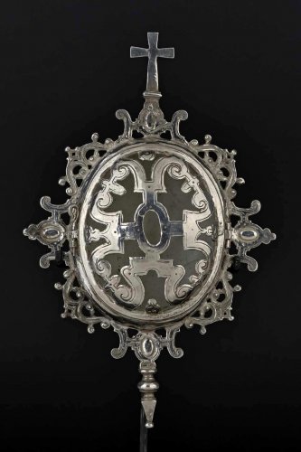 Médaillon reliquaire en argent dédié à Saint Érasme, vers 1570-1600