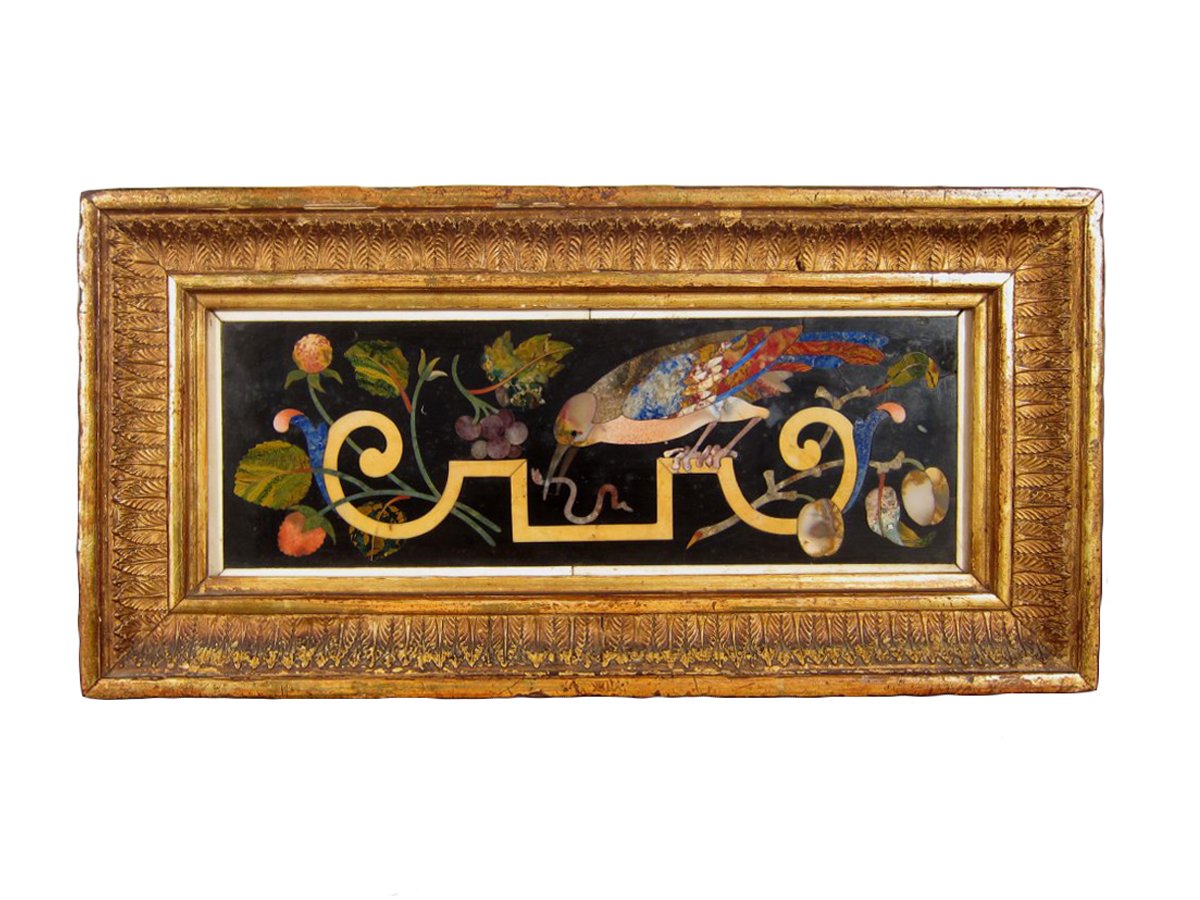 Italian pietre dure plaque, Florence, XVIIth century - Ref.59525