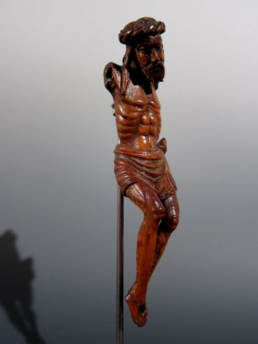 11th to 15th century - Miniature Gothic Christ, XIVth century