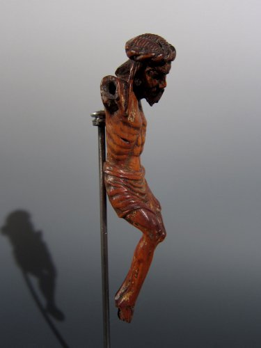 Antiquités - Miniature Gothic Christ, XIVth century