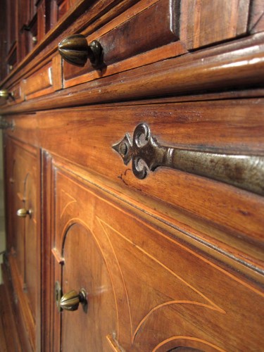 Spanish Baroque architectural cabinet on stand, 17th century - 