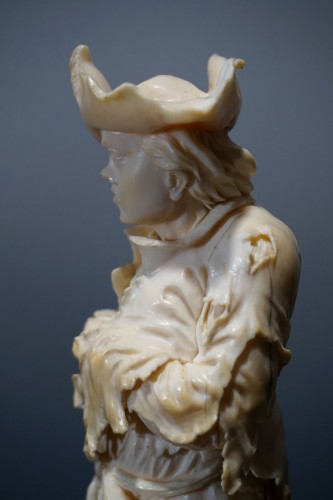 Sculpture  - Pair of ivory sculptures, German School, XVIIIth century