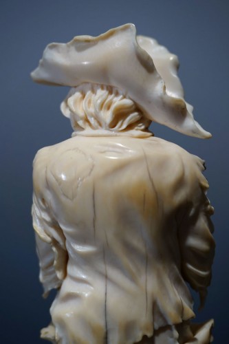 Paire de sculptures en ivoire, Allemagne XVIIIe siècle - Galerie Noël Ribes