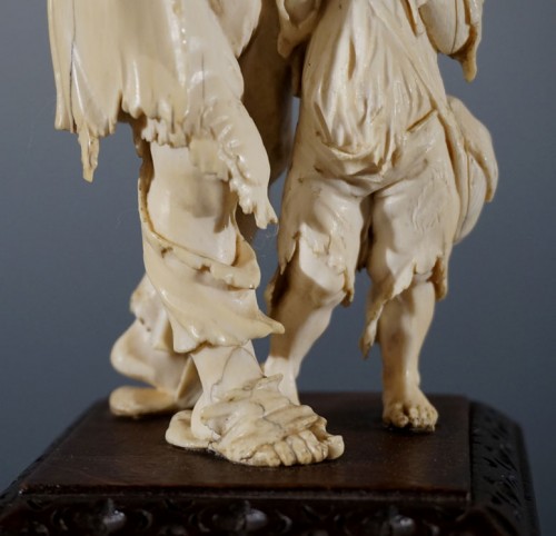  - Pair of ivory sculptures, German School, XVIIIth century