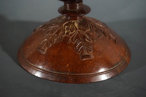  - Coupe en noix de coco aux symboles maçonniques, XIXè siècle
