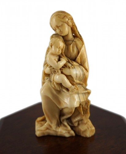 Ivory Virgin and Child, Germany or Netherlands circa 1650