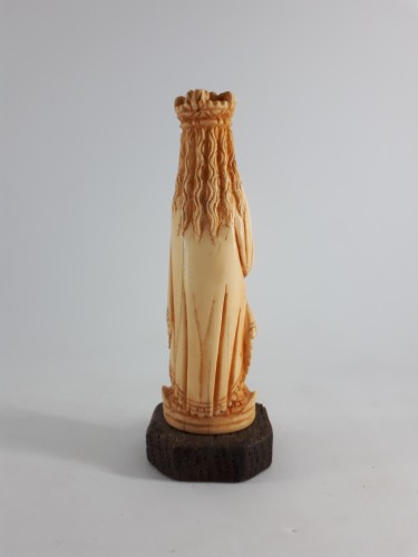 Indo-Portuguese miniature ivory figure of the Virgin, Goa, mid-XVIIIth cent - 