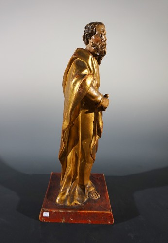 Sculpture  - Saint Paul, gilt and polychrome wood, XVIIth century