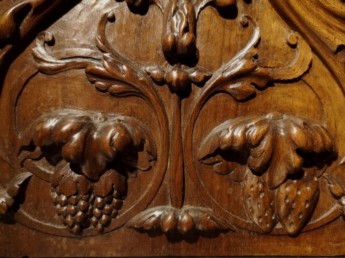 A pair of Renaissance walnut panel, early XVIth century - 