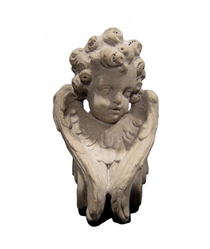 Baroque marble bust of an angel, Italy, 17th century