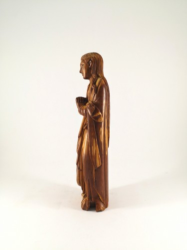 Vierge en ivoire indo-portugaise, Goa XVIIe siècle - Galerie Noël Ribes