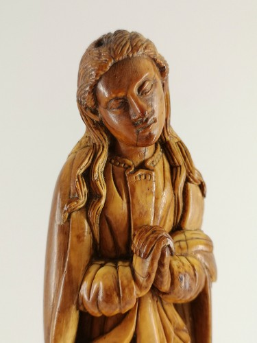 Vierge en ivoire indo-portugaise, Goa XVIIe siècle - 