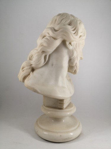 Buste de Christ en marbre, école italienne du XVIIIe siècle - Galerie Noël Ribes