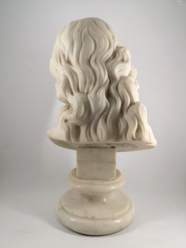 18th century - Bust of Christ in white marble, Italian School 18th century