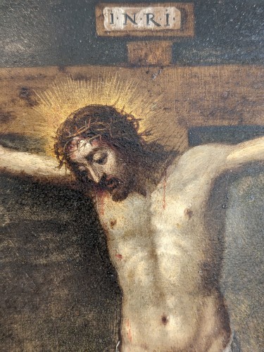 Paintings & Drawings  - Calvary,  Flemish School, XVIIth century