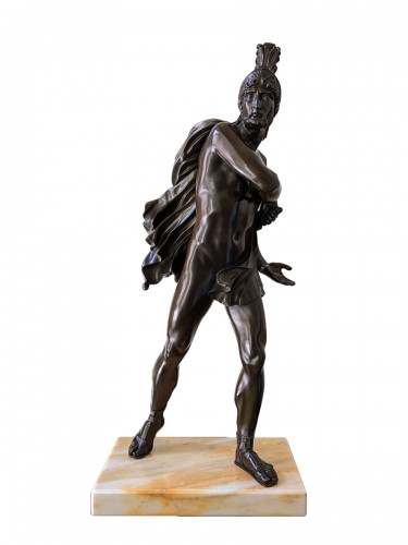 Dieu Ares, bronze Grand Tour, 19e siècle
