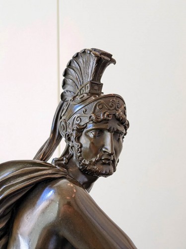 Dieu Ares, bronze Grand Tour, 19e siècle - 