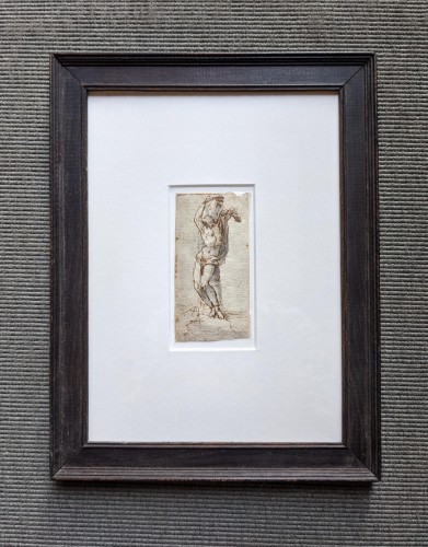 Paintings & Drawings  - Baroque drawing of Saint Sebastian, Spanish or Italian School, 17th century