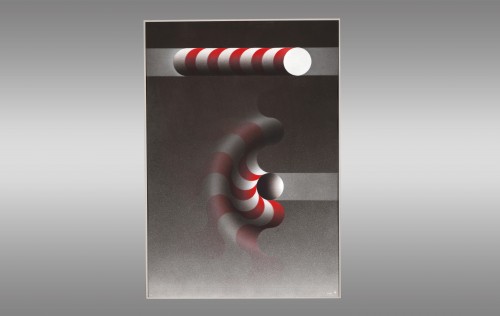 XXe siècle - Julio Le Parc - Serie de cinq serigraphies ''Modulation"