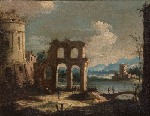 Views of Venetia - Venetian school of the 17th century - 