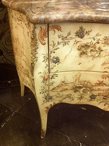 19th century - Painted Genoese commode