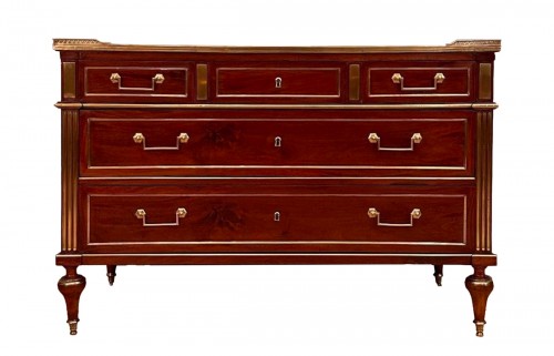 Commode Louis XVI en acajou fin du 18e siecle