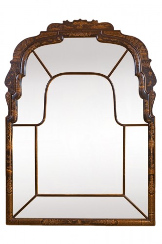 Mirror in lacquered wood, Spain around 1920