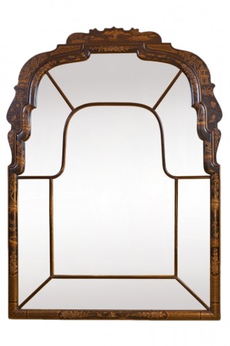 Miroir en bois laqué, Espagne vers 1920