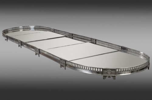 Très grand surtout de table en métal argenté - Argenterie et Arts de la table Style 