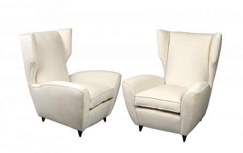 Italian Armchairs by Melchiorre Bega 1950