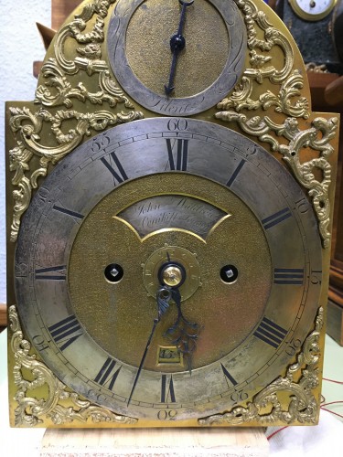 18th century - English table clock signed cadran Jhon Waldron, Cornhill