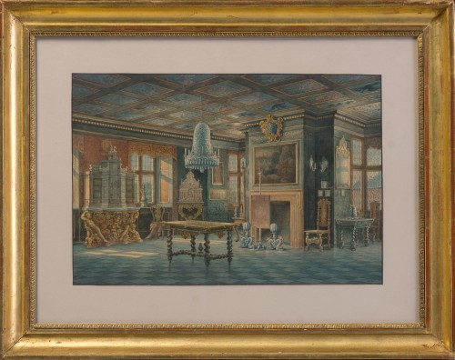 Carl Neumann (1833-1891) - Intérieurs du Palais de Rosenborg - Ramón Portuondo