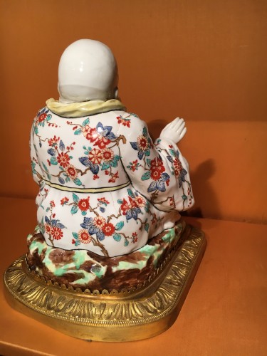 XIXe siècle - Encrier en porcelaine de Samson,  fin 19e siècle