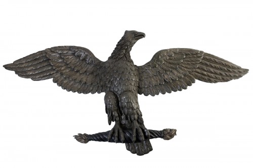 Carved and stuccoed wood eagle from the early 19th century