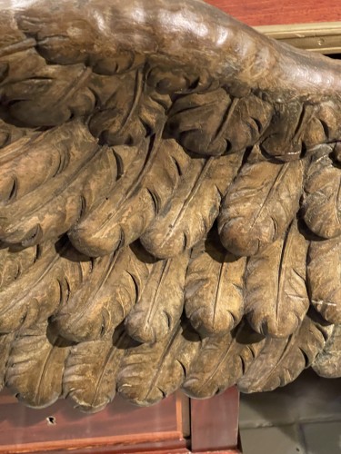 Aigle en bois sculpté et stuqué du début 19e siècle - Empire