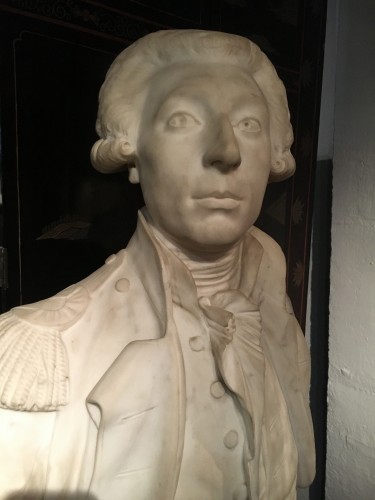Sculpture  - Carrara marble bust of Lafayette
