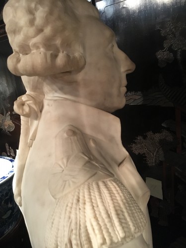  - Carrara marble bust of Lafayette
