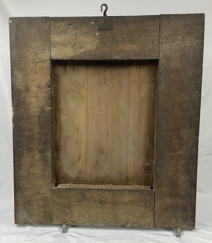 Miroirs, Trumeaux  - Miroir en bois noirci, Italie début du XVllle siècle