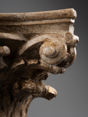 Chapiteau corinthien en marbre - XVIe siècle - Renaissance