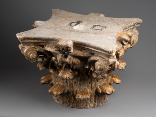Renaissance - Chapiteau corinthien en marbre - XVIe siècle