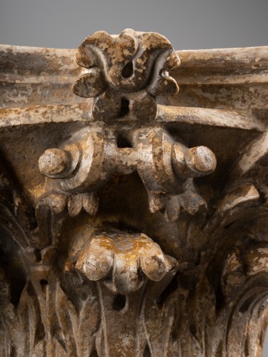 Antiquités - Corinthian capital in marble - 16th century