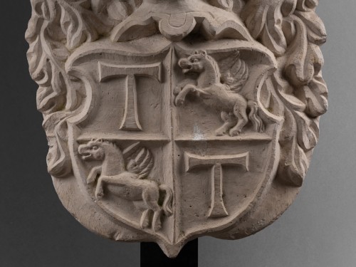 Marble coat of arms - 17th century - 