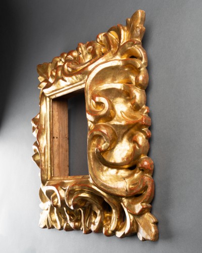 Baroque mirror in gilded wood - Italy, Florence1656 - Mirrors, Trumeau Style 