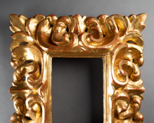 17th century - Baroque mirror in gilded wood - Italy, Florence1656