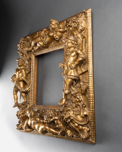 Renaissance - Cadre aux 4 saisons en bois doré - Italie (Florence) vers 1600