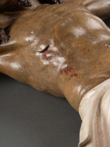 XIe au XVe siècle - Christ en bois polychromé - Italie, école Florentine circa 1500