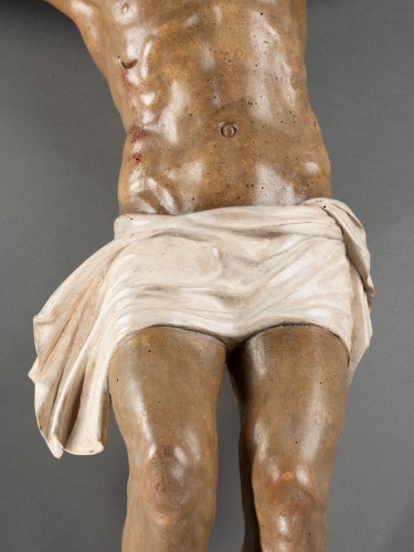 Renaissance - Christ en bois polychromé - Italie, école Florentine circa 1500